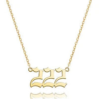 222 Gold-Plated Numerology Necklace