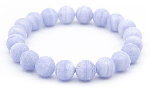 Rare X-Large Blue Lace Agate Bracelet