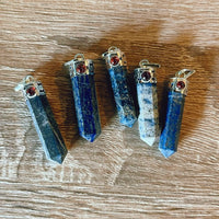 Premium Lapis Lazuli & Garnet Pendant