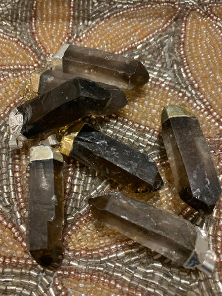 LARGE Rough Smoky Quartz Point Pendant