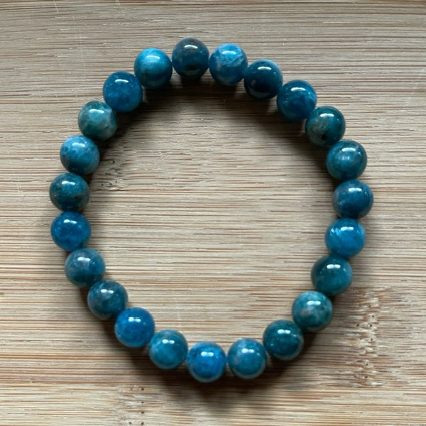 Small Madagascar Blue Apatite Bracelet