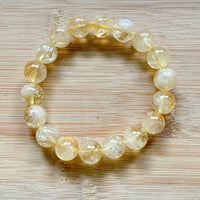 X-Large Citrine Beaded Bracelet