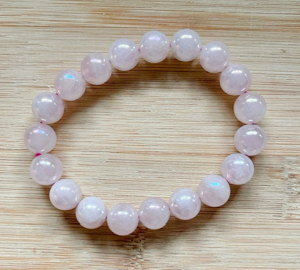 X-Large Angel Aura Rose Quartz Bracelet