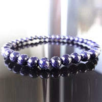 Small Blue Goldstone Bracelet