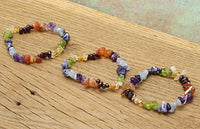 Premium Grade Seven Chakra Chip Vitality Bracelet