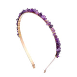 Assorted Gemstone Crown Headband - Citrine, Amethyst, Green Aventurine, Rose Quartz or Clear Quartz