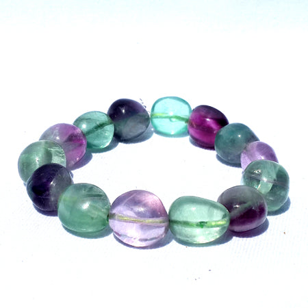 Premium Tumbled Fluorite Bracelet