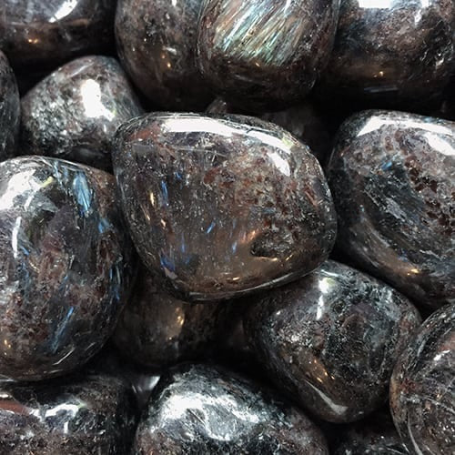 Rare Tumbled Arfvedsonite