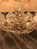 Gold Goddess Brazilian Quartz Leaf Crown