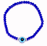 Faceted Evil Eye Protection Bracelet