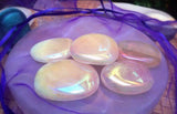 Rose Quartz Angel Aura Quartz Palm Stone