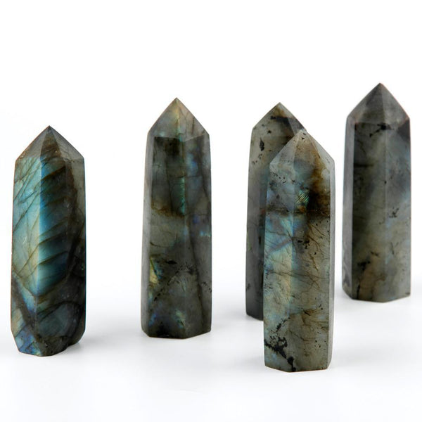 Madagascar Labradorite Point - No flash colors