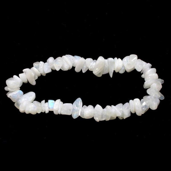 Rainbow Moonstone Intuition Chip Bracelet