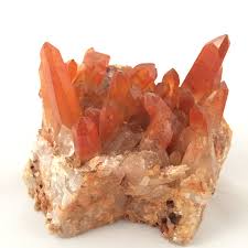 Rare Moroccan Red Quartz Cluster