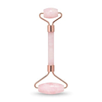 Rose Gold Rose Quartz Face Gua Sha Massage Roller